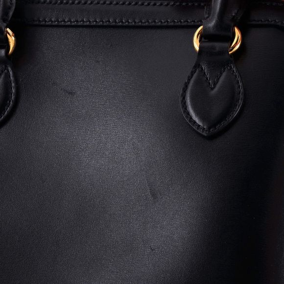 Very Good Gucci Horsebit 1955 Black Leather Bag Small - Picture 7 of 8